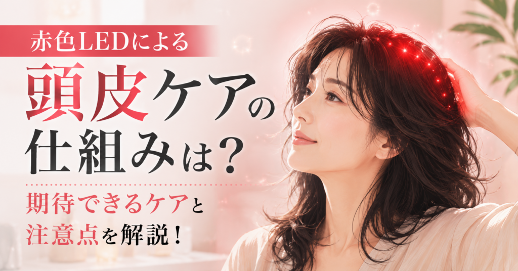 赤色LEDによる頭皮ケアの仕組みは?期待できるケアと注意点を解説!